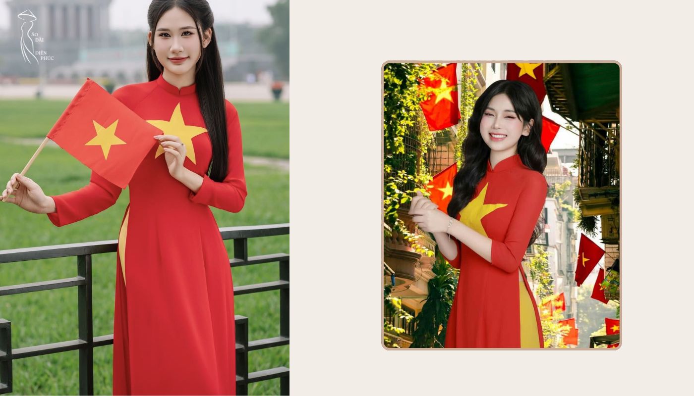 Áo dài cờ đỏ sao vàng - Nét đẹp văn hóa và lịch sử
