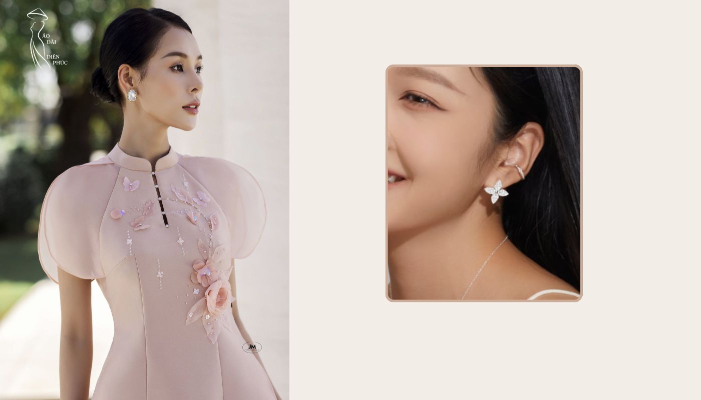 Bông Tai Đính Đá