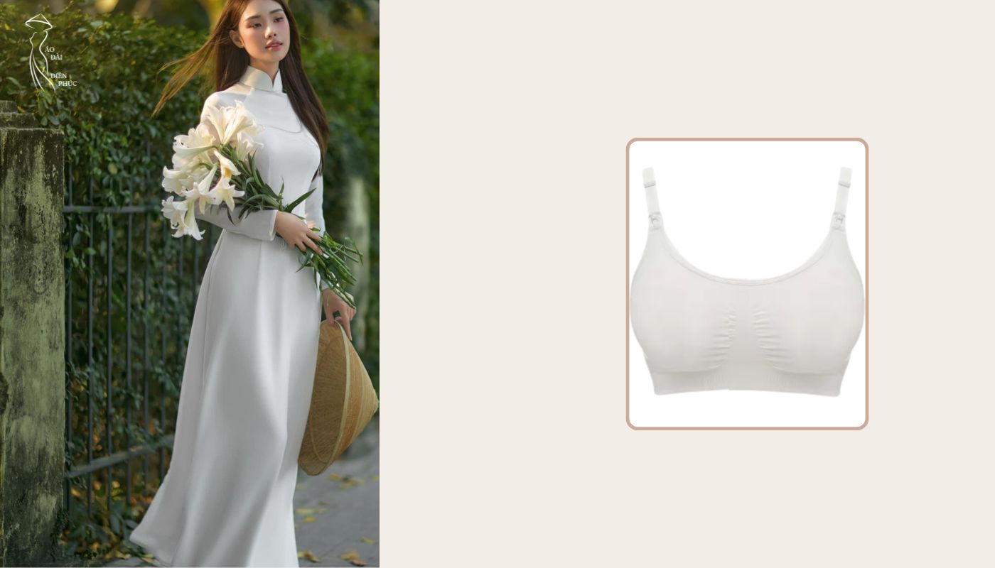Chọn áo bra màu trắng
