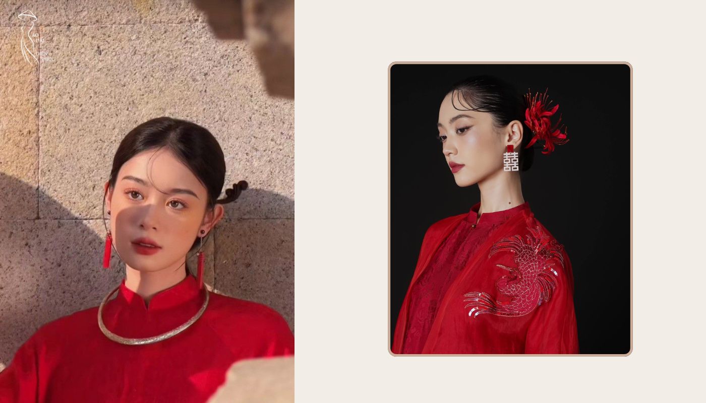 Khuyên tai dạng khối - Phong cách cá tính